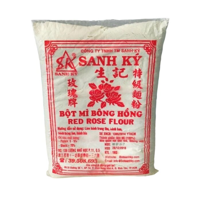 Bột Mì Bông Hồng Đỏ Sanh Ký (1kg) - Giao Bao Bì Ngẫu Nhiên - Ảnh 1