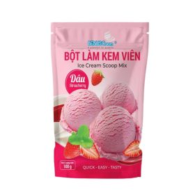Bột Làm Kem Viên Vị Dâu (100g)