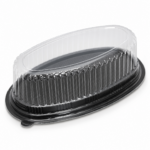 Hộp Nhựa Oval Đế Đen F70
