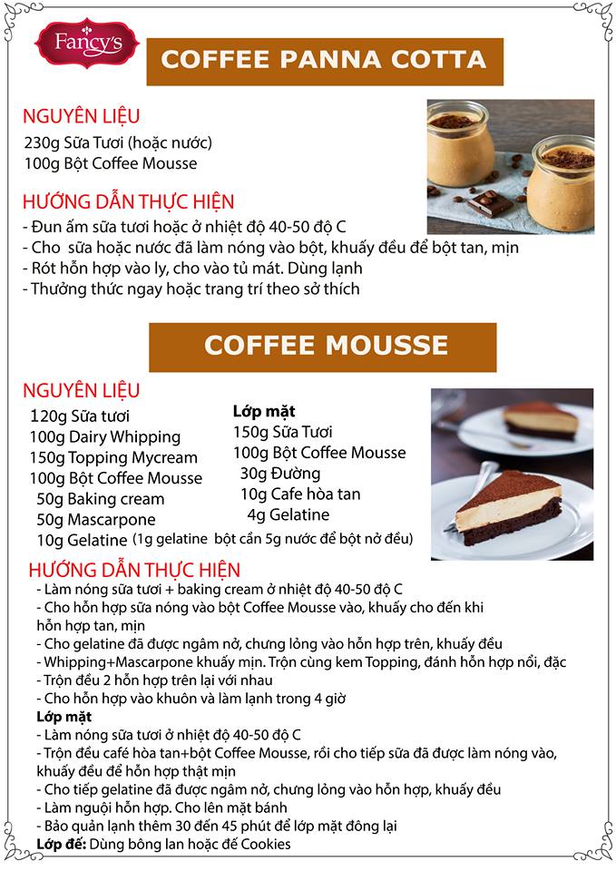 bột Coffee Mousse 1kg