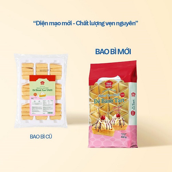 Đế Bánh Tart YA03 Nhất Hương - Hình Tam Giác (468 g - 36 Cái) 2 thong bao thay doi bao bi tart ya03 Đế Bánh Tart YA03 Nhất Hương - Hình Tam Giác (468 g - 36 Cái)