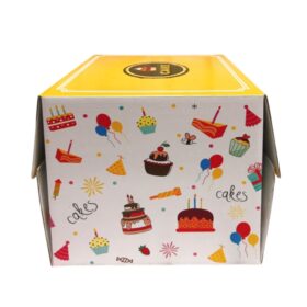 Hộp Quai Xách Vàng Kèm Đế (25cm)