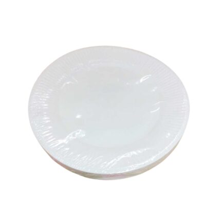 Đĩa Giấy Đựng Bánh Màu Trắng GC07