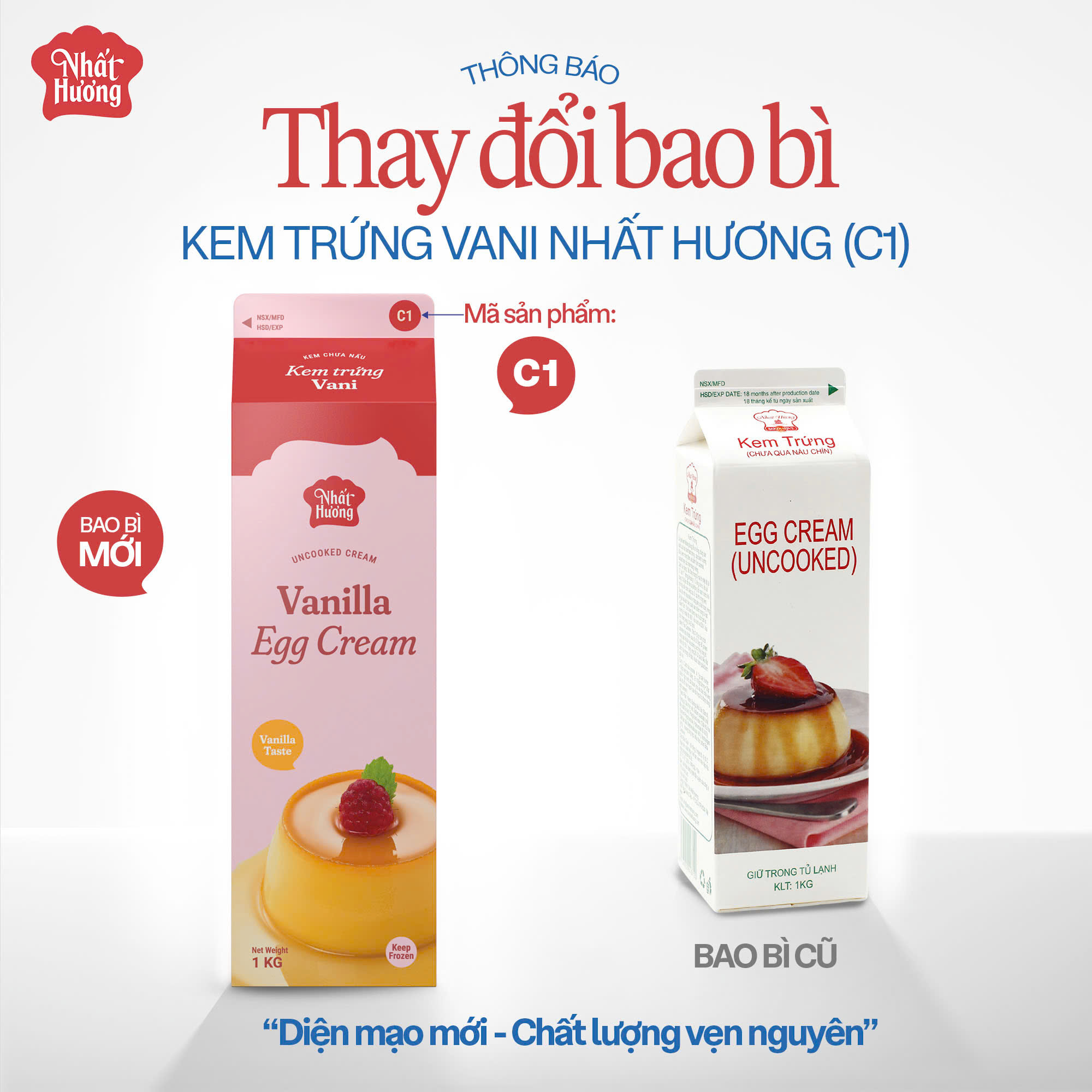 kem trung Kem Trứng Vani Nhất Hương - C1 (1 kg) - Ảnh 2