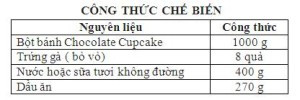 Bột Trộn Sẵn Bánh Cupcake Chocolate 1Kg