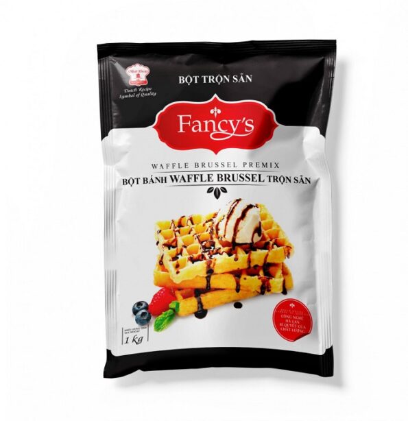 Bột Trộn Sẵn Bánh Waffle Brussel Fancy's (1Kg)