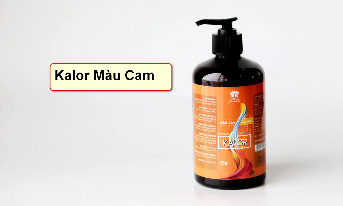 Màu Nước Thực Phẩm Màu Cam Kalor (500g)