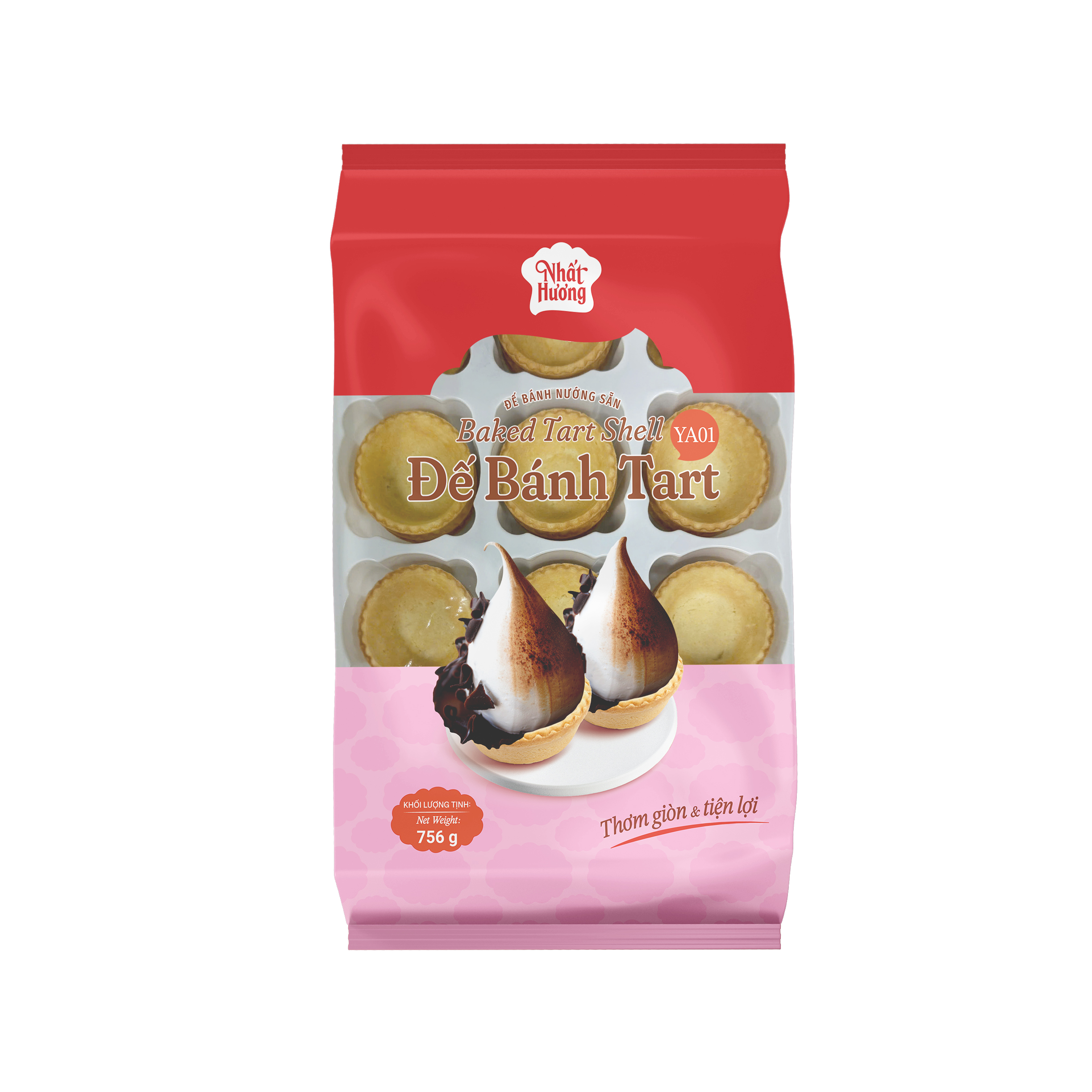 tart ya01 Đế Bánh Tart YA01 Nhất Hương (756 g - 36 Cái) - Ảnh 1