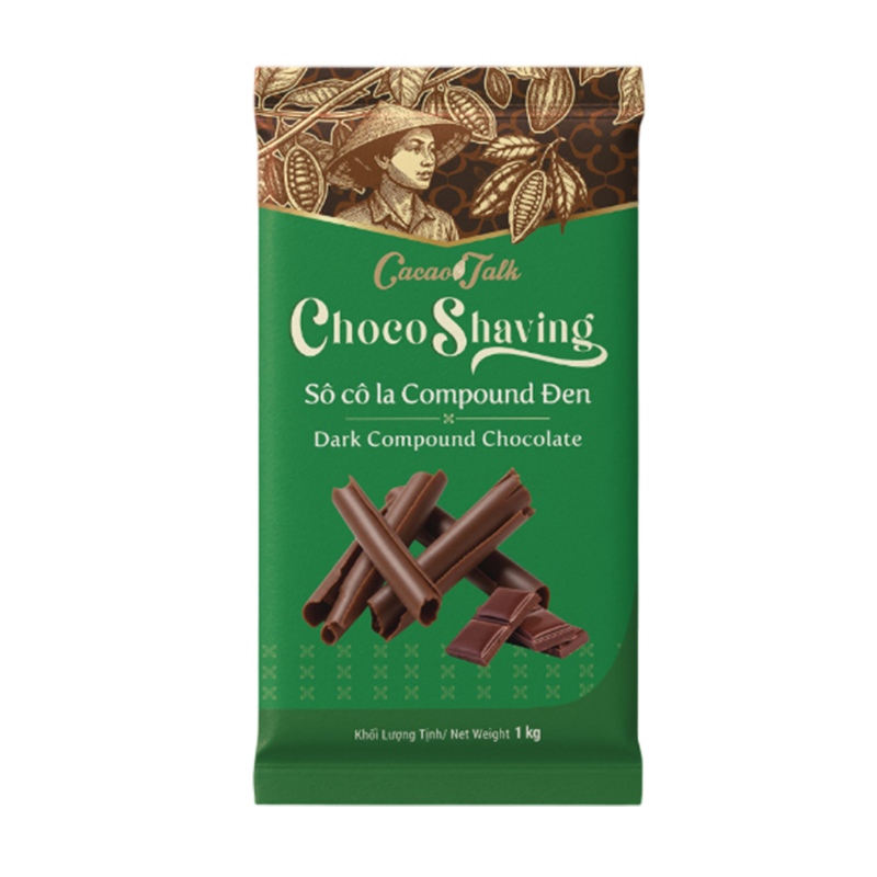 Choco Shaving Đen Cacao Talk (1kg) Choco Shaving Đen Cacao Talk (1kg) - Ảnh 1