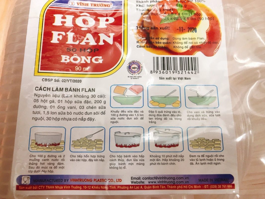 Hộp Flan Bông 50 Cái 1