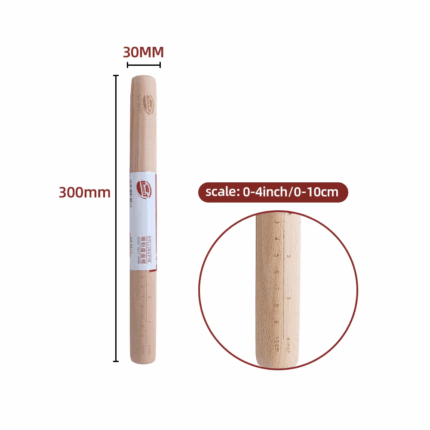 Cây Cán Bột Gỗ 8417 (30cm)