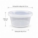 Hộp Flan Tròn Số 3 Vĩnh Trường (50 Cái)