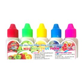 Set 5 Màu Nước Thực Phẩm (50ml) Chai lớn