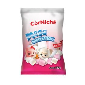 Kẹo Xốp Marshmallow Trắng Hồng Lớn (120g)