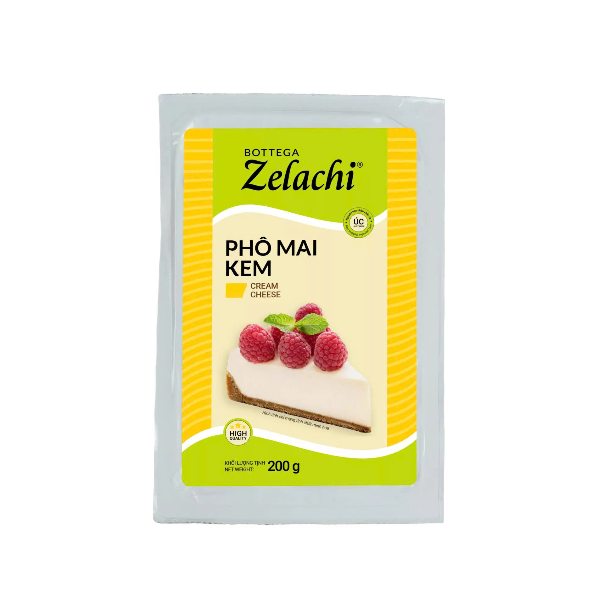 pho mai kem 200r Cream Cheese Zelachi (200 g) - Ảnh 1