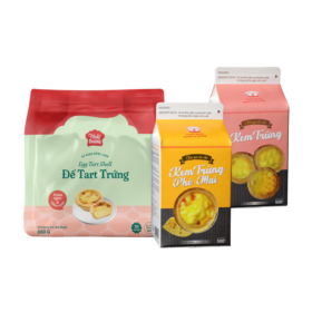 Combo Đế Tart Trứng Và Kem Trứng Vani - Phô Mai Nhất Hương (Combo 4)