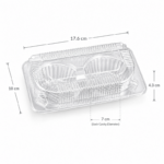 Hộp Nhựa Đựng Bánh Tart Trứng FJ310