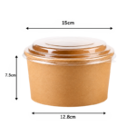 Tô Giấy Tròn Kraft 1000ml - Giao 1 Cái