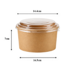 Tô Giấy Tròn Kraft 1300ml - Giao 1 Cái
