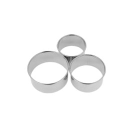 Khuôn Inox Tròn Không Đáy 6cm*7cm – Giao 1 Cái