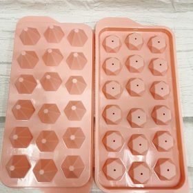 Khuôn Đá Tam Giác 18 Cái - 23808 Màu Hồng