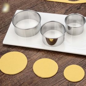 Khuôn Inox Tròn Không Đáy 6*6cm – Giao 1 Cái