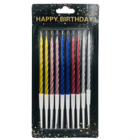 Nến Xoắn Lớn Vỉ 10 Cây