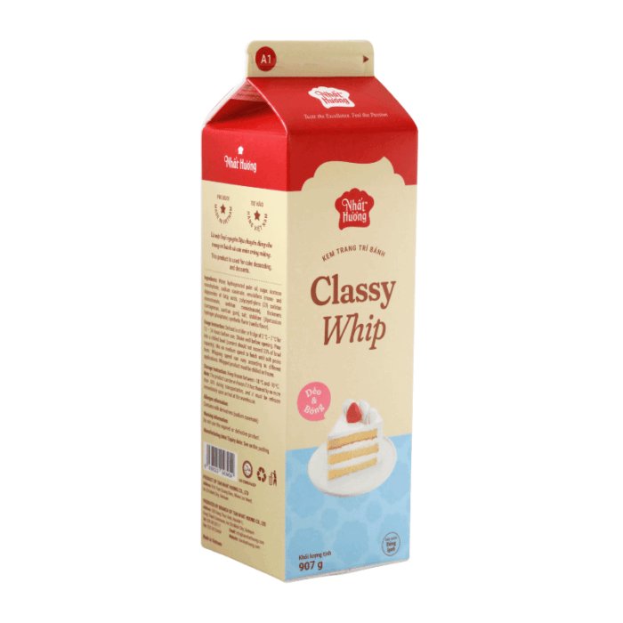 Kem Trang Trí Bánh Classy Whip Nhất Hương - A1 (907 g) - Ảnh 2