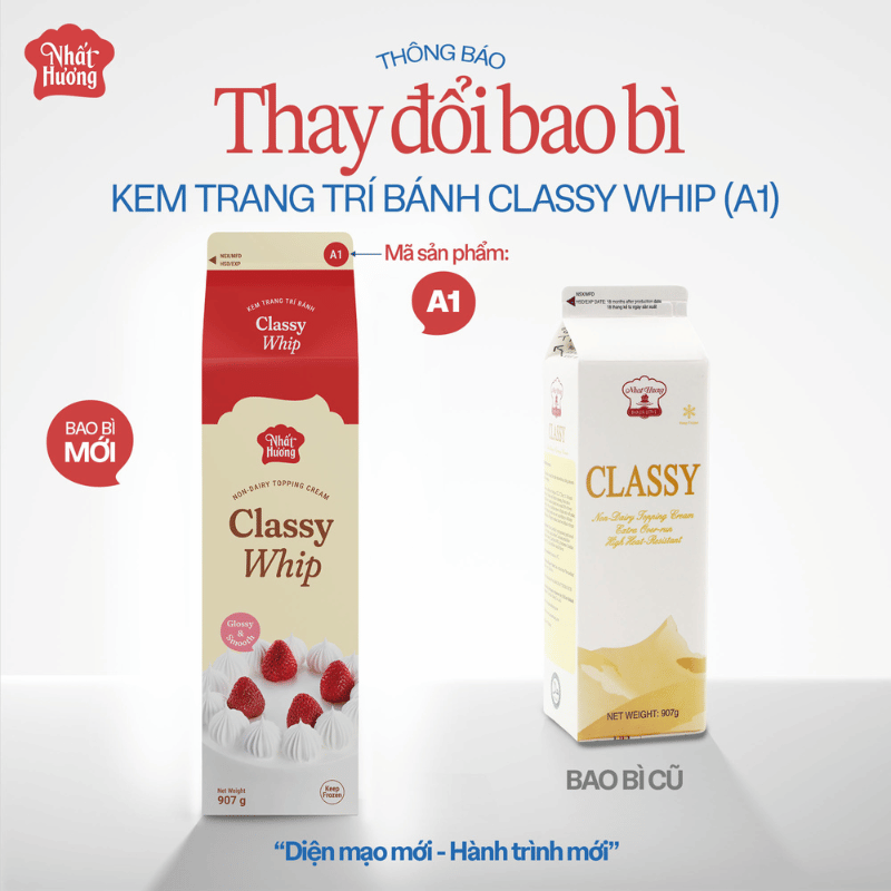 Kem Trang Trí Bánh Classy Whip Nhất Hương - A1