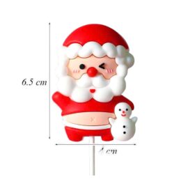 Ông Già Noel Ôm Người Tuyết Silicon Trang Trí