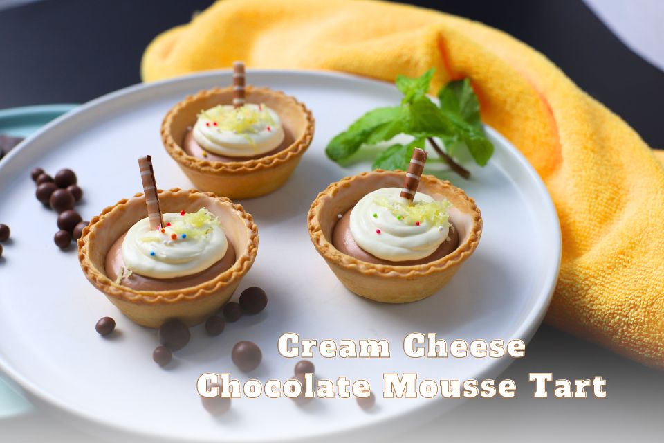 Hướng dẫn làm bánh Creamcheese Chocolate Mousse Tart
