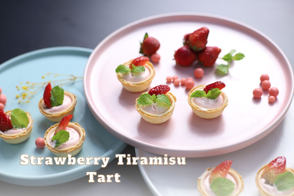 Hướng dẫn làm bánh Strawberry Tiramisu Tart
