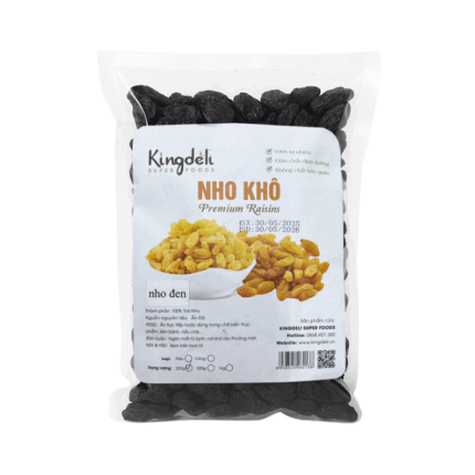 Nho Khô Đen Trái Nhỏ Kingdeli (250g)