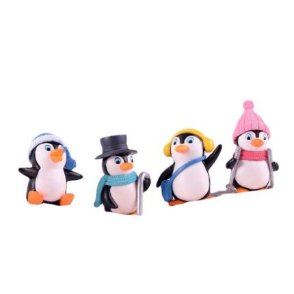 Set 4 Chim Cánh Cụt Trang Trí Bánh