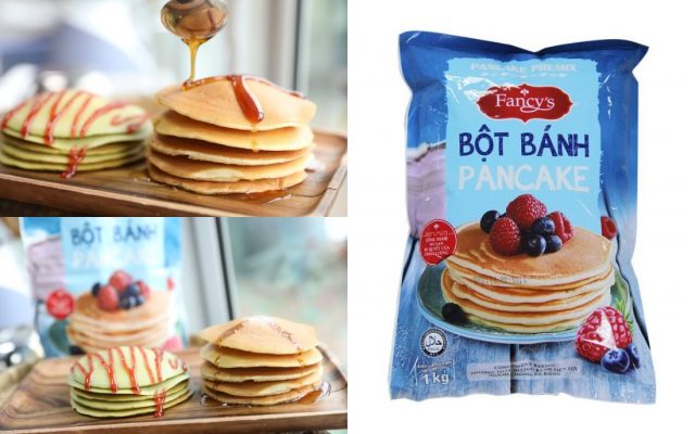 Làm bánh pancake từ bột trộn sẵn Fancy’s giúp tiết kiệm thời gian, công sức và chi phí.