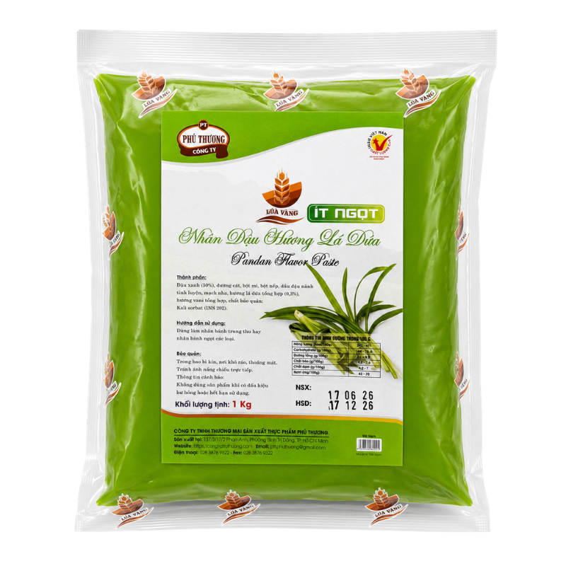 nhan-dau-huong-la-dua-phu-thuong Nhân Đậu Xanh Lá Dứa Phú Thương TPPT (1kg) - Ảnh 1