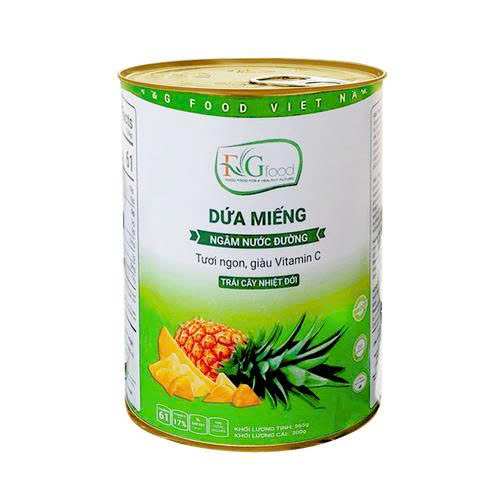 dua mieng ngam Dứa Miếng Đóng Lon F&G(565g) - Ảnh 1