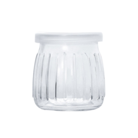 Hũ Sữa Chua Thủy Tinh Sọc (100ml)