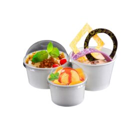 Ly Kem Giấy 8oz (200ml) - Giao Kèm Nắp Cầu