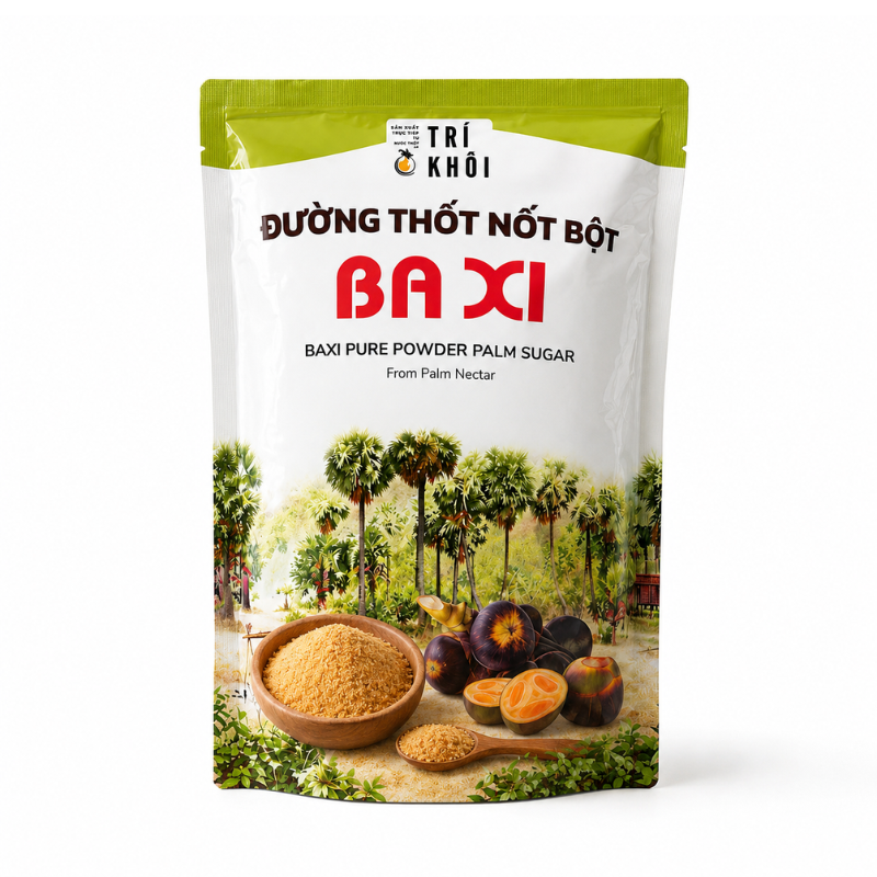 duong-baxi-tui Đường Thốt Nốt Bột Ba Xi Trí Khôi (500g) - Ảnh 1