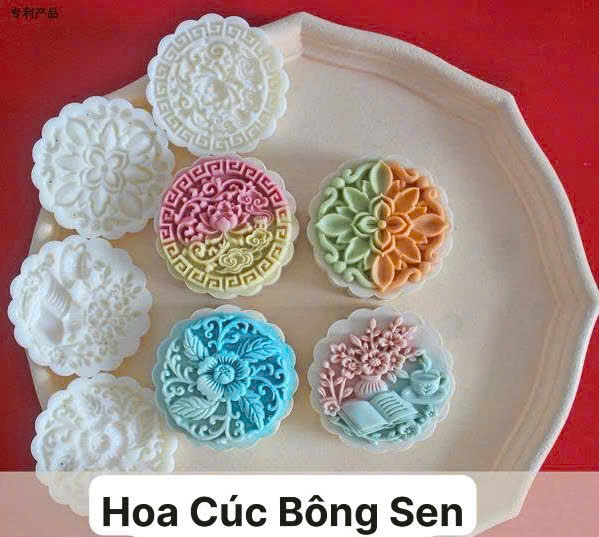 dc880310-20eb-406c-b455-229be839278d Khuôn Trung Thu Hoa Cúc Sen 200g - Ảnh 1