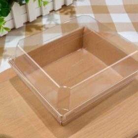 Khay Giấy Kèm Nắp Nhựa 04# Giao Đế Màu Ngẫu Nhiên