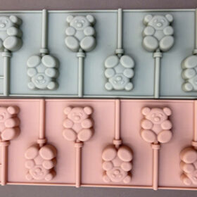 D0998-Khuôn Silicon Gấu Làm Kẹo Mút - Giao màu ngẫu nhiên