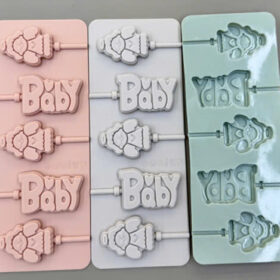 D1011 - Khuôn Silicon Baby  Làm Kẹo Mút- Giao màu ngẫu nhiên