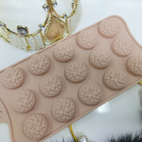 Khuôn Silicon 15 Hoa - D0739 - Giao màu ngẫu nhiên