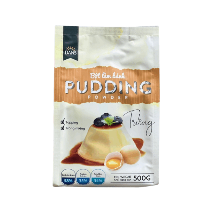 Bột Pudding Trứng Dans (500g) - Ảnh 1
