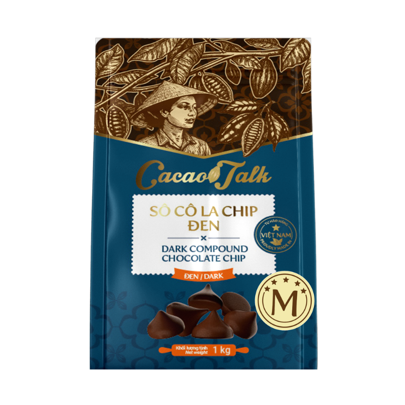 so-co-la-chip-den-1k-m Sô Cô La Chip Đen Cacao Talk – Size M (1 kg) - Ảnh 1