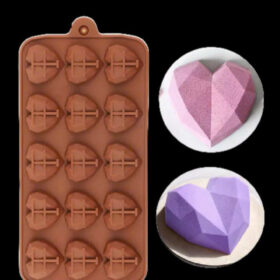 Khuôn Silicon Hình Tim D0797