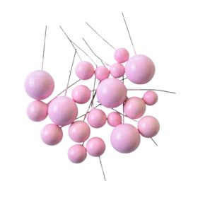 Set 4 Size Quả Châu Trang Trí Màu Hồng (40 Quả)