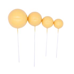 Set 4 Size Quả Châu Trang Trí Màu Vàng (40 Quả)